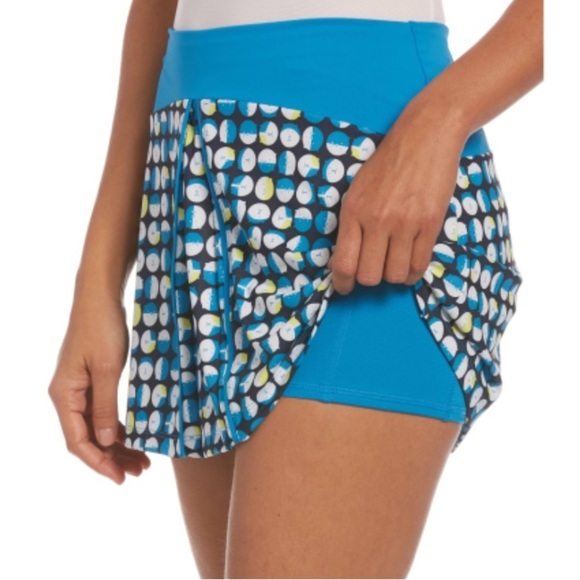 Original Penguin Golf Skort NWT Womens Large Blue Cat Print Lined Active Outdoor - Picture 1 of 17